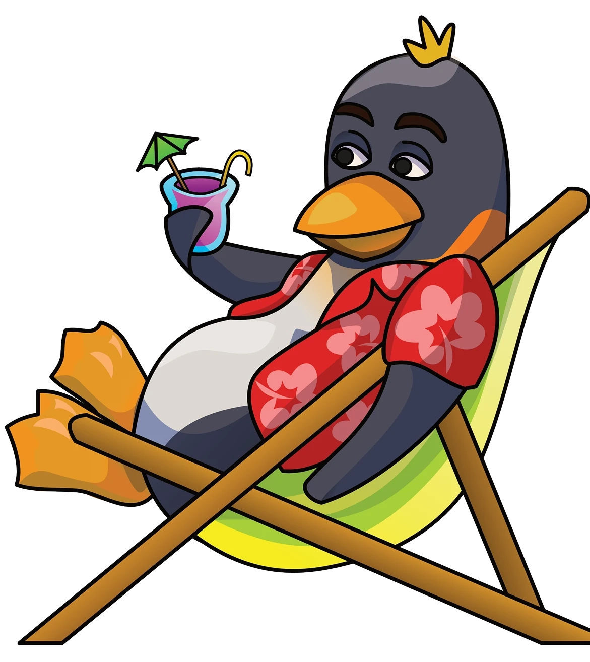 Decorative penguin mascot