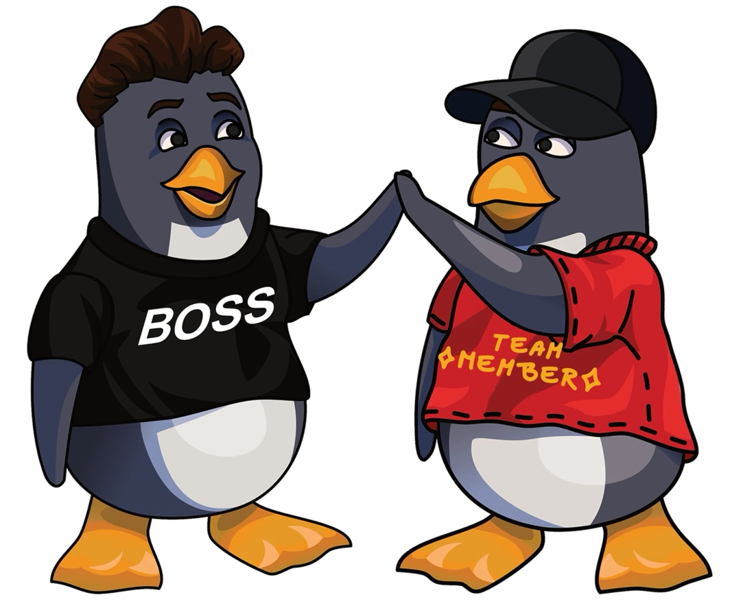 Decorative penguin mascot