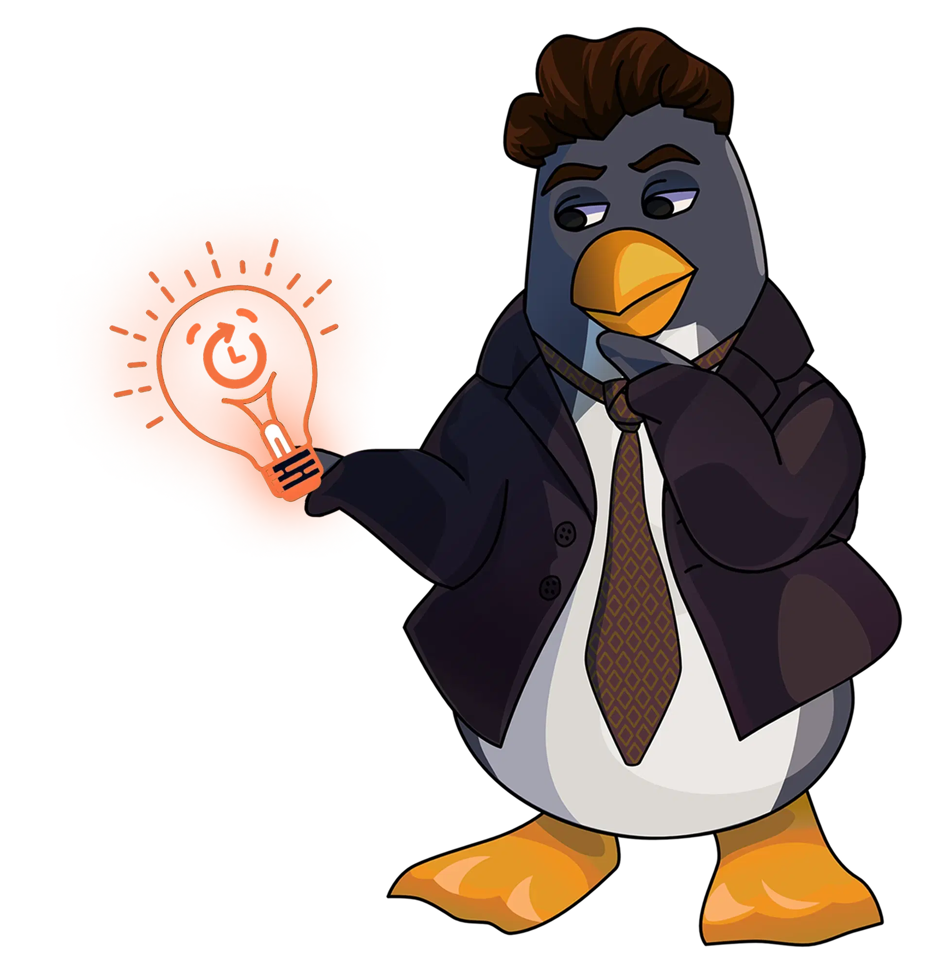 Decorative penguin mascot