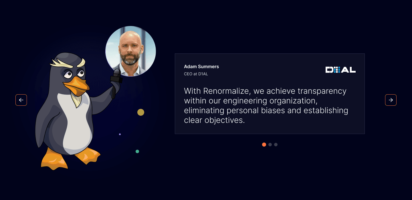 Renormalize customer testimonial section